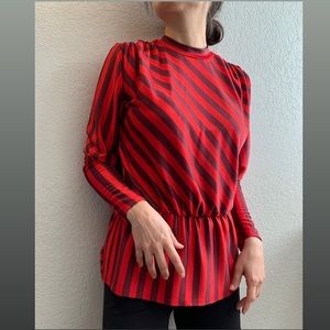 Red strips Zara blouse